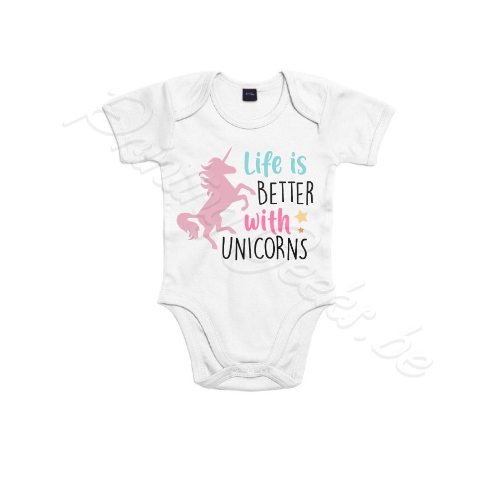 Bodysuit life is better with unicorns